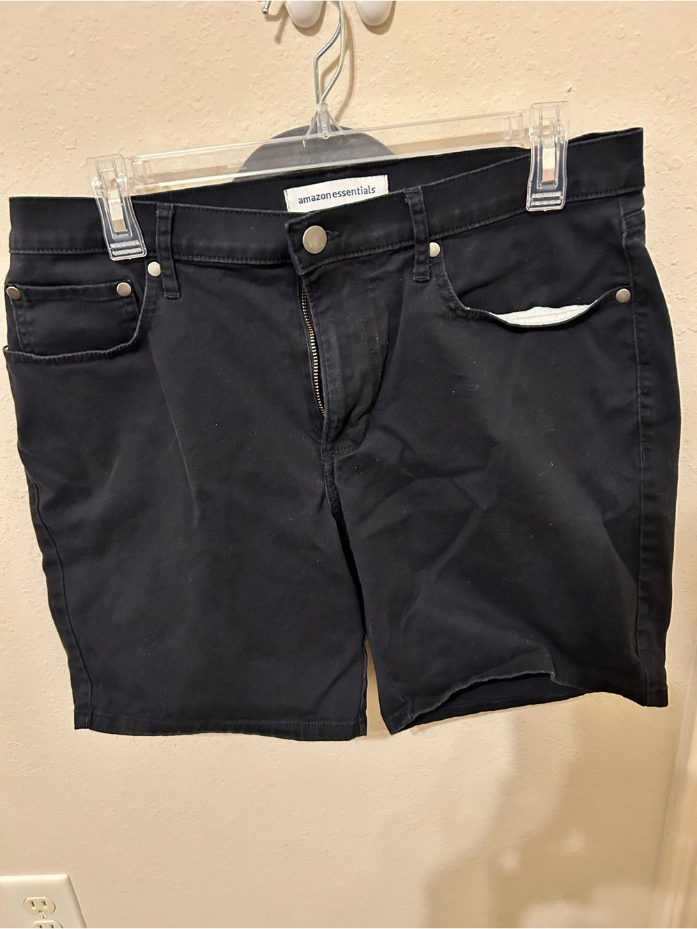 Amazon Essentials Men’s Black Jean Shorts